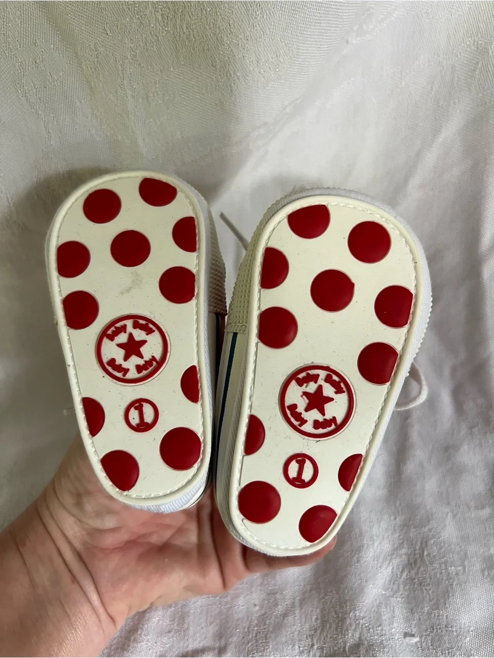 Converse Red Canvas Kids Sneakers with White Laces